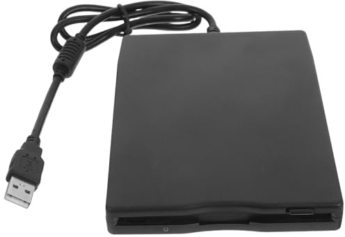 BESPORTBLE Unidad de Disquete Externa USB Portátil Negro con Interfaz USB 2.0 de Alta Velocidad para Lectura y Transferencia de Datos Desde Discos Flexibles