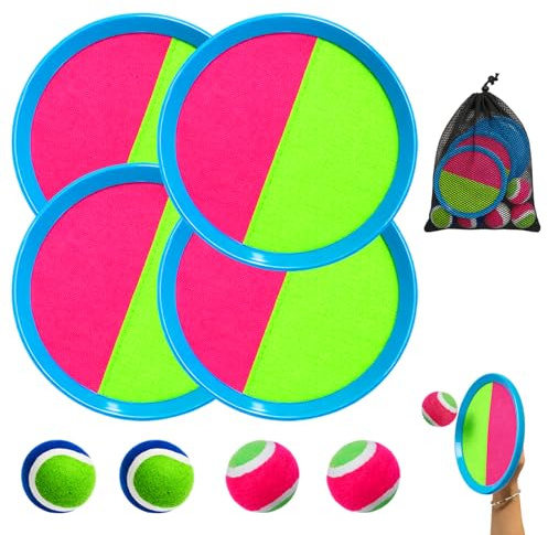 Juego de pesca de lanzamiento, juguete de playa, juego de lanzamiento para niños y adultos, juego de pelota al aire libre, juguete para césped, juguete para jardín y piscina, con bolsa de