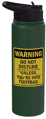 Funny Footbag Joke Meme For Men Women Stainless Steel Insulated Water Bottle