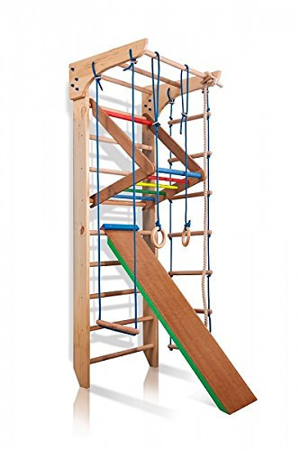 Sport-Baby Gymnastics Wall, Gym Climbing Frame for Children, Colour 3-220, Sports Equipment, Climbing Wall, Wooden, Wall Bars