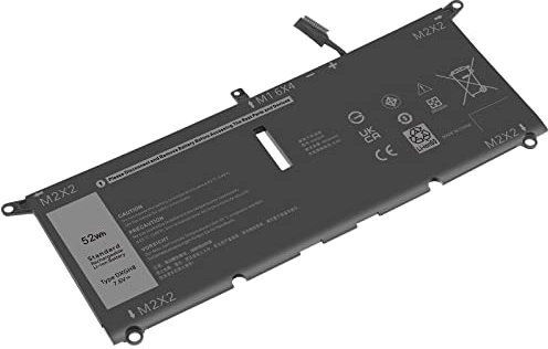 LabTEC 7.6V 52Wh DXGH8 Laptop Battery for Dell, Replacement Battery for Dell 0H754V XPS 9370 9380 7390 Series Inspiron 13 5390 5391 Series Inspiron 7400 7490 Series Inspiron 7391 2-in-1 Series