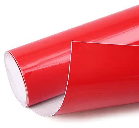 A ABSOPRO Auto Pellicola Adesivo Vinile Decal 152cm x 30cm Lucido Rosso
