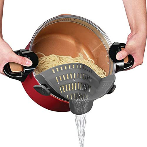 Schnappsieb Aus Silikon, Nudelsieb Faltbar, Sieb Küche, Abgiesshilfe für töpfe, Küchen Gadgets Praktisch, Spülmaschinenfestes Küchensieb, Nudelsieb für Spaghetti Und Gemüse, Perfekte AbgießHilfe