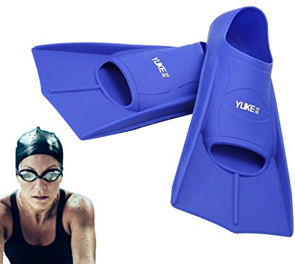 Rianpesn Snorkel Fins, Light Full Foot Swim Fins, Open Heel Swim Flippers Long Swim Fins for Snorkeling Diving Swimming Adult Men Womens