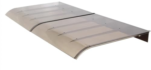 Marquesina para Puertas Marrón,Tejadillo de Protección,Marquesina para Ventana de PC,Tejadillo Puerta de Estilo Moderno,Toldo Cubierta Curvo,para Porche Exteriores (40x50cm/16x20)