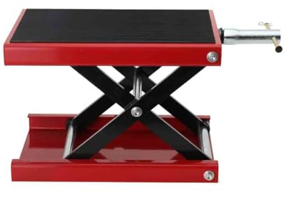 YILIKISS 1100 LB Motorcycle Scissor Lift, Adjustable Motorcycle Lift Table Wide Deck Motorcycle Hoist Stand Center Scissor Jack, Heavy Duty Steel Motorbike Lift Dirt Bike Stand Scissor Lift