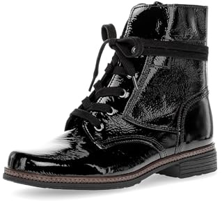 Gabor Bottines à lacets pour femme, Best Fitting, Noir 97., 38 EU