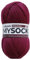 myboshi mysocks Uni einfarbige Sockenwolle, 4-fädig, weich und geschmeidig, mit Aloe Vera behandelt, 100g, Ll 420m, Rot (Bordeaux) 1 Knäuel