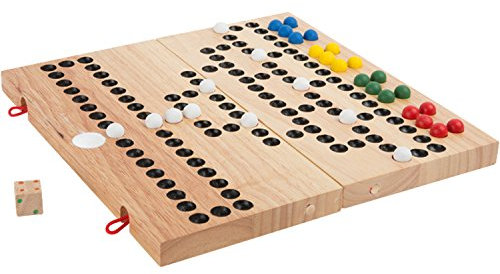 small foot Gesellschaftsspiel „Barrikade“ aus Holz, Würfel- und Strategiespiel für 2 bis 4 Spieler, ab 6 Jahren, 9954