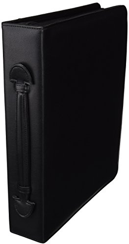 Alassio 30076 - Tagungsmappe OSI im DIN A4 Format, Schreibmappe aus Lederimitat, Dokumentenmappe in schwarz, Mappe ca. 36 x 30 x 7,5 cm