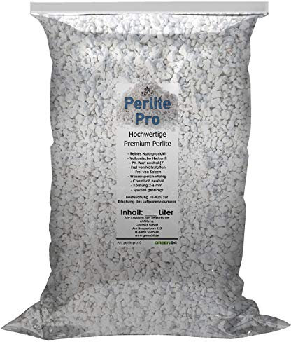 Perlite Pro 10 L zur Boden- Substratverbesserung, Bodenbelüftung, Perlit Wasserspeicherung, Bewurzelung oder Anzucht (10 Liter)