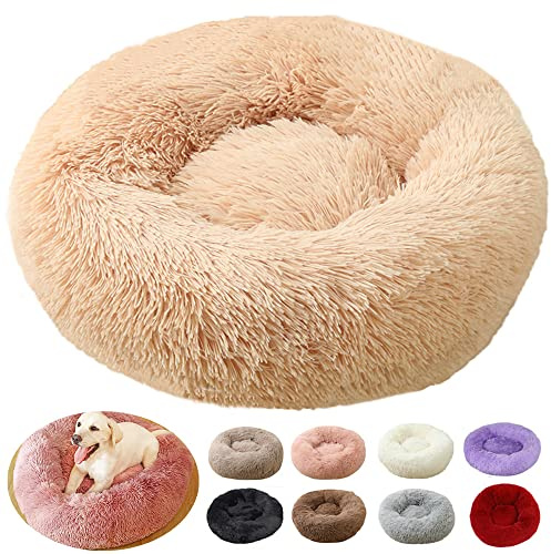 Panier Chien XXL, Coussin Chien XXL, Tapis pour Chien Grande Taille, Lit pour Chien XXL, Puppy Love Panier Anti Stress, Panier Chien Orthopedique Moyen Taille (100cm, Abricot)