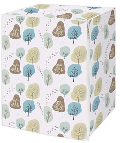 Funda Lavadora Exterior Impermeable, Funda Lavadora, Funda para Lavadora Exterior con Cremallera, A Prueba de Polvo Funda Lavadora Carga Frontal