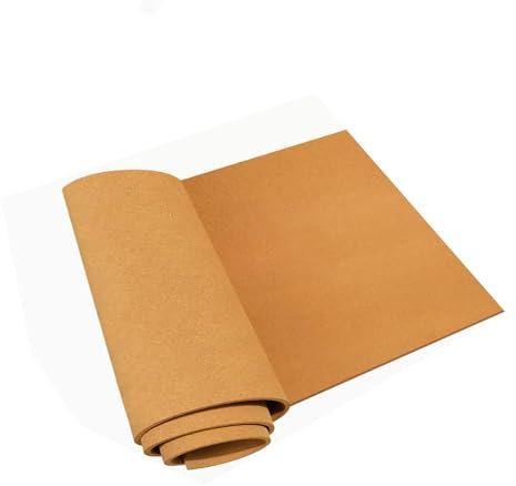 Liege Rouleau, Tableau En Liège Pour Le Bureau, Rouleau Liège Haute Densité, Tableau D'Affichage, Isolation Phonique, 6mm 8mm D'Épaisseur, Pour Le Sol De La Maison Braun (Color : Thick 6mm, Size : 0