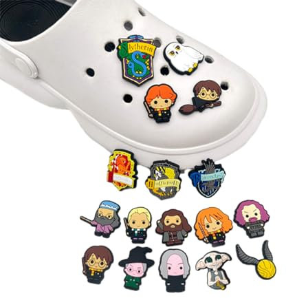 16 Piezas Cartoon Shoe Charms,Adornos para Zapatos,Accesorios de Zapatos Bricolaje,Encantos de PVC Zapatos de Dibujos Animados,para Regalos Fiesta Cumpleaños,Decoración de Zapatos para Niños Adulto