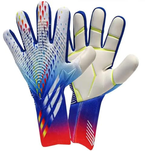 Fußball-Torwarthandschuhe Mit Fingerunterstützung, Ideal Für Training Und Spiel Für Jungen Und Mädchen, Größe 6/7/8/9/10 Yards 7 A