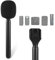 YeahBoom Interview Mikrofon Adapter,Mikrofon Interview Handle,Leichter Interview Mikrofongriff mit Windschutzscheibenschaum,für Rode Wireless GO I/II, Rode Wireless Me/Pro,Mikrofongriffhalterung