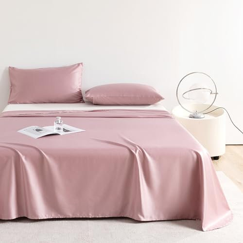 JIANINGHOME Bettlaken ohne Gummizug 220x250cm,Weiches und pflegeleichtes Betttuch aus Baumwolle ohne Gummizug