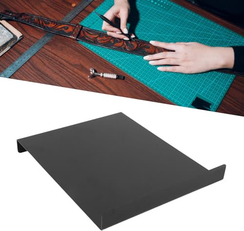 Tnfeeon Bench Hook Metal Inking Plate Linoleum Printmaking Block Stop Ink Plate Block Printing Supplies for Block Printing Wood Carving, 9.1x 7.1x 1 Inch Inking Plate for Block Printing