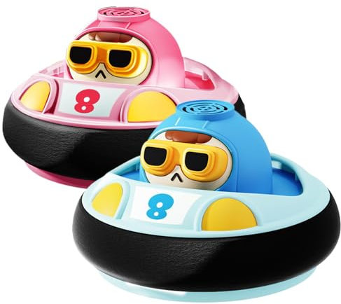 Coche de choque para niños, juguete de bola flotante - Juguete de coche de carreras con tema espacial con música y luz,Juguetes interactivos para niños pequeños de vehículos de carreras, juego de coch