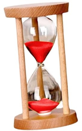 FLCPJGV Reloj de Arena de 1 Minuto para decoración de Espacios, Rojo, Individual