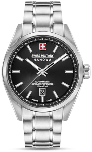 Swiss Military Hanowa SMWGL0006201 Herren Swiss Made Automatikuhr Majestic Pioneer Saphirglas
