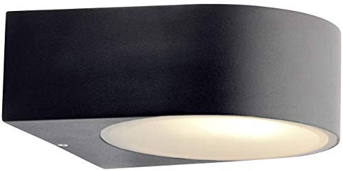 Brilliant AG 96104/06 aplique exterior Metal/Cristal 60 W E27 negro