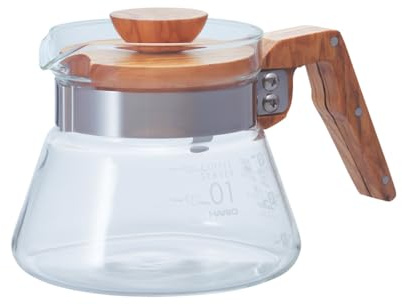 Hario V60 Olive Wood Coffee Server, 400ml