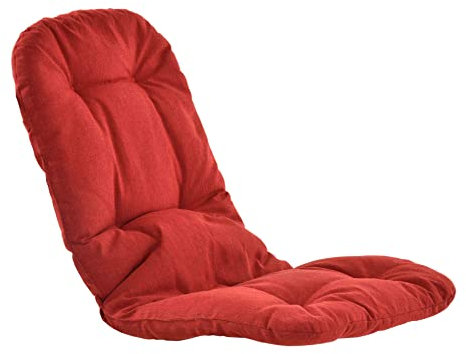 korb-outlet Schaukelstuhl Auflage Polster Kissen 120x50 deutsche Herstellung Auflagekissen Kissenauflage für Schaukelsessel (Rot)