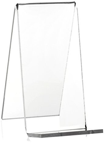 10 stycken Vitadisplay-snedställare, bokstativ, varubärare som bokstöd och stativ av original PLEXIGLAS (transparent, 10,0 cm)