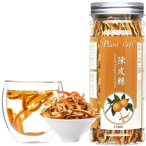 Plant Gift Tangerine Tea (zeste d'orange, écorce d'orange) Orange Peel, 100% Naturel Thé Herbal Pur, Dried Mandarin Oranges, Cold Brew Tea, 80G / 2.82oz