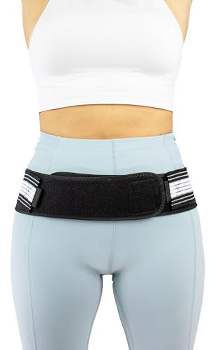 VITTO Orthogürtel - Ischias Gürtel für Ischias Schmerzen - Rutschfester, Verstellbarer Rückengürtel für den Unteren Rücken zur Linderung von Nervenschmerzen, Iliosakralgelenken, Hüftschmerzen