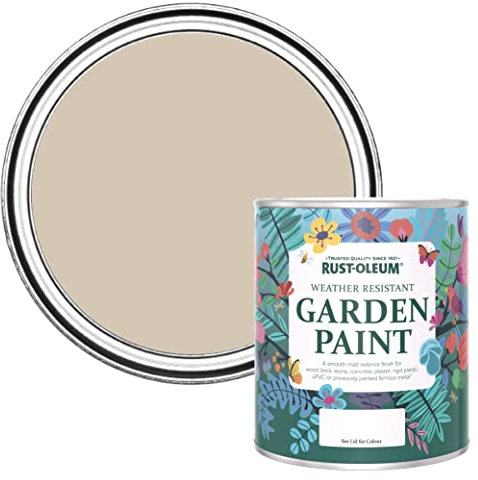 Rust-Oleum Beige Mould-Resistant Garden Paint In Matt Finish - Butterscotch 750ml
