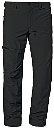 Schöffel Herren Pants Koper1 Warm M, gefütterte Wanderhose mit 4 Wege-Stretch, robuste Thermohose mit vorgeformten Knien, schnelltrocknend und geruchshemmend, black, 26