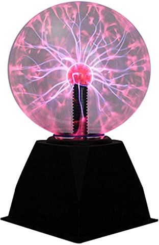 Naroote Boule Plasma Ball, Lampe Plasma à Boule à Plasma De 3 Pouces, Lumière De Boule De Plasma, Lampe à Boule à Plasma Double Alimentation Pour Chambre à Coucher Pour Enfants, Décorations