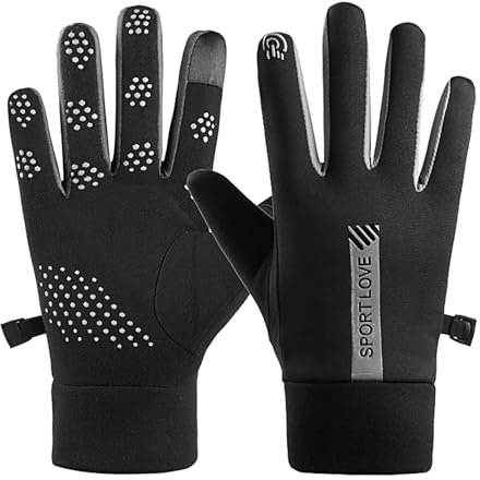 LdawyDE Reithandschuhe Thermo Handschuhe Handy Touch Winterhandschuhe Thermohandschuhe Fahrradhandschuhe Laufhandschuhe Winterreithandschuhe Herren Damen Winter Warm Winddichte Handschuhe