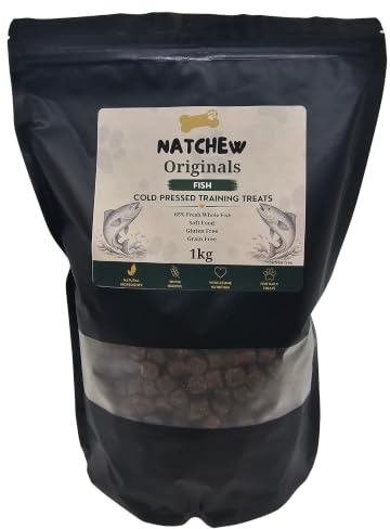Natchew Soft Training Treats 1kg Poultry Fish Dog Pup High Value Reward Treat (1kg, Fish)