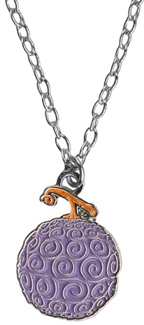 Cinereplicas One Piece - Kaugummi-Frucht-Halskette - 2 * 2.6cm - Offizielle Lizenz