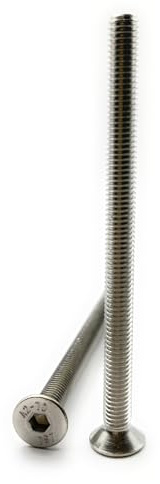 Tornillo M5 x 70 mm cabeza avellanada de acero inoxidable A2 | Ø 5 x 70 mm – M5 x 70 mm | FHC con hexágono interior (llave allen) ISO 10642 / DIN 7991 | Tornillo inoxidable A2 (V2A/304): lote de 50