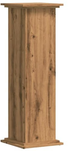 vidaXL Pflanzenständer, Blumenständer Hohle Konstruktion, Dekosäule Podest für Pflanzen Dekoartikel, Blumenhocker Blumensäule, Artisan-Eiche Holzwerkstoff