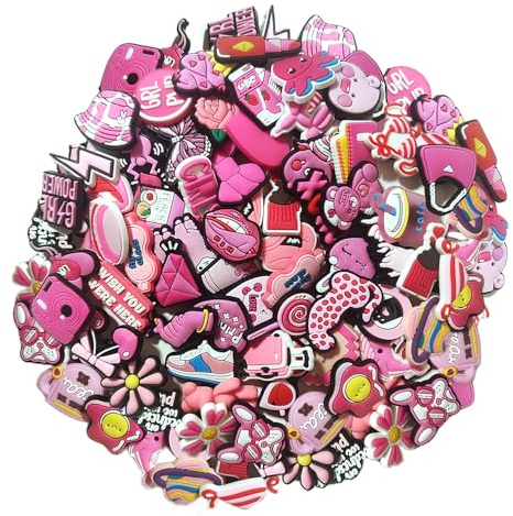 60 Stück Zufällig Schuhanstecker Pins Anstecker Für Crocs Jibbitz, PVC Schuh Anhänger für Clogs, Schuh Charms Schuhanhänger Karikatur Zubehör Für Clog DIY Dekorationen, Kinder Party Geschenke