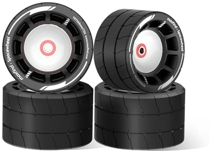 Electric Skateboard Wheels 107mm 74A – All-Terrain Longboard, 4-Pack Space Wheels for Smooth Ride on Any Surface