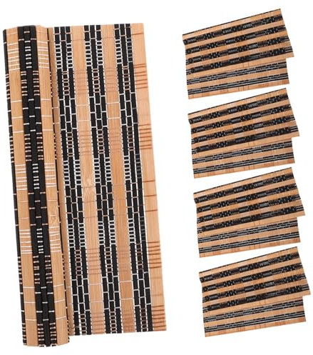 FRCOLOR 5pcs Bamboo Sauna Mats Heat Insulation Cushion for Spa and Bathing House Indoor Use Sauna Bench Mat for Replacement