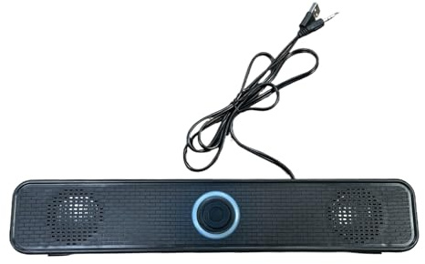 Weqizuerqi Altavoces para Portátil,Altavoces USB con Sonido Estéreo | Barra De Sonido USB con Fuerte para Escritorio Tableta Hogar Auto Aula Proyector TV Escenario Musical - para Proyector TV