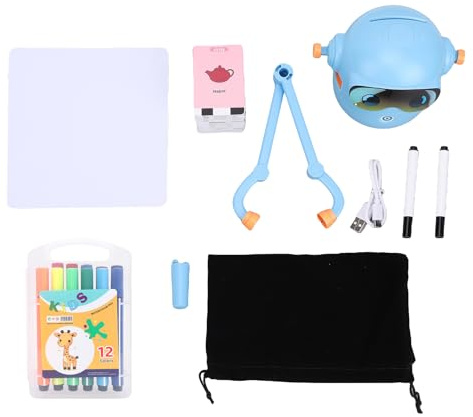 Jouet de Peinture éducatif SustVita avec Planche à Dessin et 12 stylos pour projets artistiques pour Enfants, Un Robot de Dessin Intelligent Qui Inspire la Perception et la