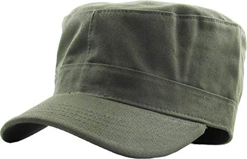 KBK-1464 OLV L Cadet Army Cap Basic Everyday Military Style Hat (Now with STASH Pocket Version Available)