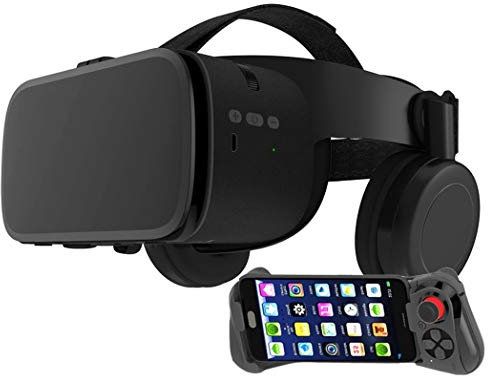 Virtuella 3D VR-glasögon, Bluetooth-kontroller, lämplig för 3D VR-filmer och videospel, allmänna virtual reality-glasögon för barn och vuxna