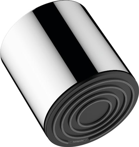 hansgrohe Pulsify S - Kopfbrause, runde Duschbrause (205 mm), Regendusche mit 1 Strahlart für Wand- oder Deckenmontage, Brausekopf mit Antikalk-Funktion, Chrom, 24130000