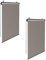 IDMarket - 2 Rollos, L 124 x H 225 cm, für Pergola, Taupe
