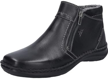 Josef Seibel Herren Ankle Boots New Anvers 04,Weite K (Extra weit),Wechselfußbett,reißverschluss,Stiefel,Booties,schwarz,43 EU